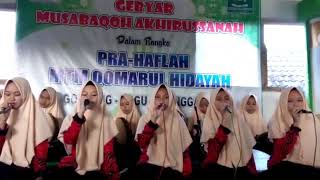 gebyar sholawat pra haflah MTM Qomarul Hidayah