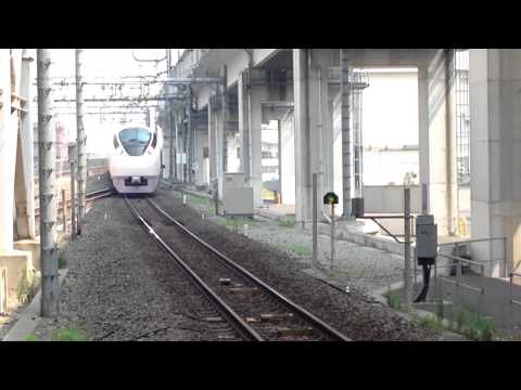 FHD JR常磐線 特急スーパーひたち上野行きE657系 北千住駅発車
