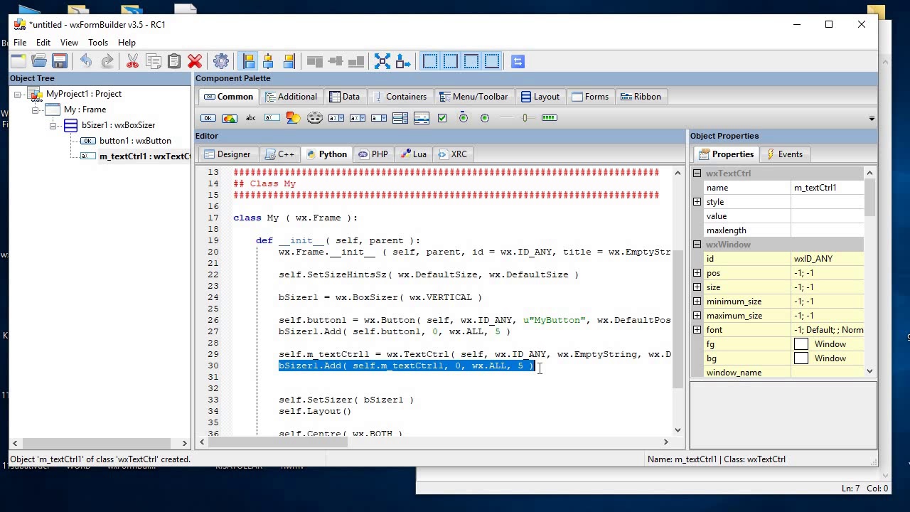 wxformbuilder - 1 (Türkçe) - YouTube