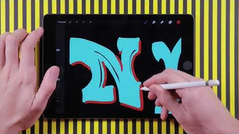 Graffiti ABC / Many types of N / Procreate Ipad / tutorial