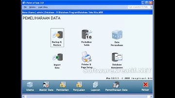 Tutorial 20 - Cara Melakukan Backup Dan Restore Database Pada Program Toko iPOS 3.3/3.0