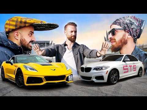 წლის პირველი დაძაბული დრაგი - Corvette C7 460hp VS BMW M235 430hp STS