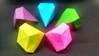 Origami Diamond Easy Simple Detailed Instruction Origami