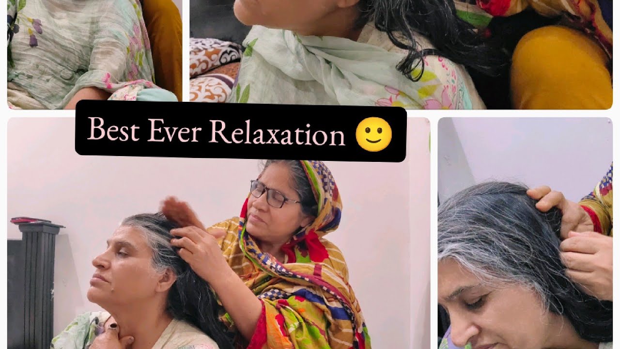 Old Lady's Hair OilingASMR PAKISTAN YouTube