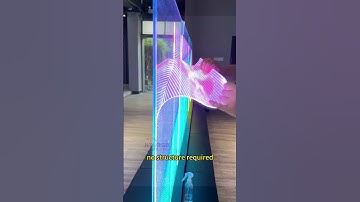 flexible LED transparent film screen #ledlights #ledfilmscreen #leddisplay #automobile #ledscreen