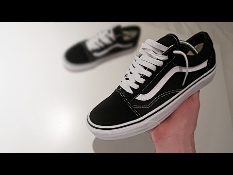 black and white tie vans