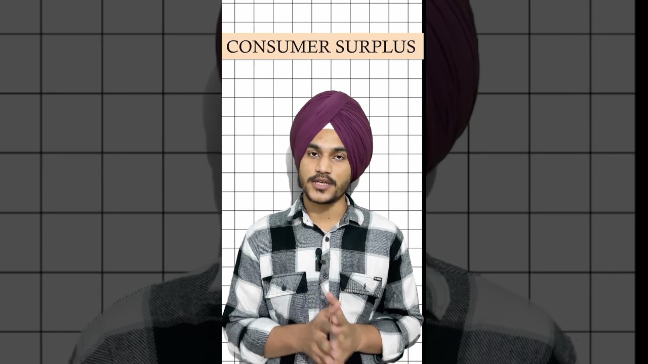 Consumer surplus #davindersingh #thinkandlearn #shorts #economics