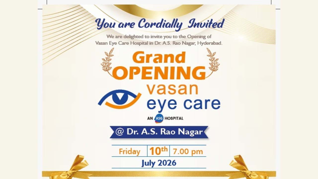 Vasan Eye Care Hospital Grand Opening - AS Rao Nagar, Hyderabad