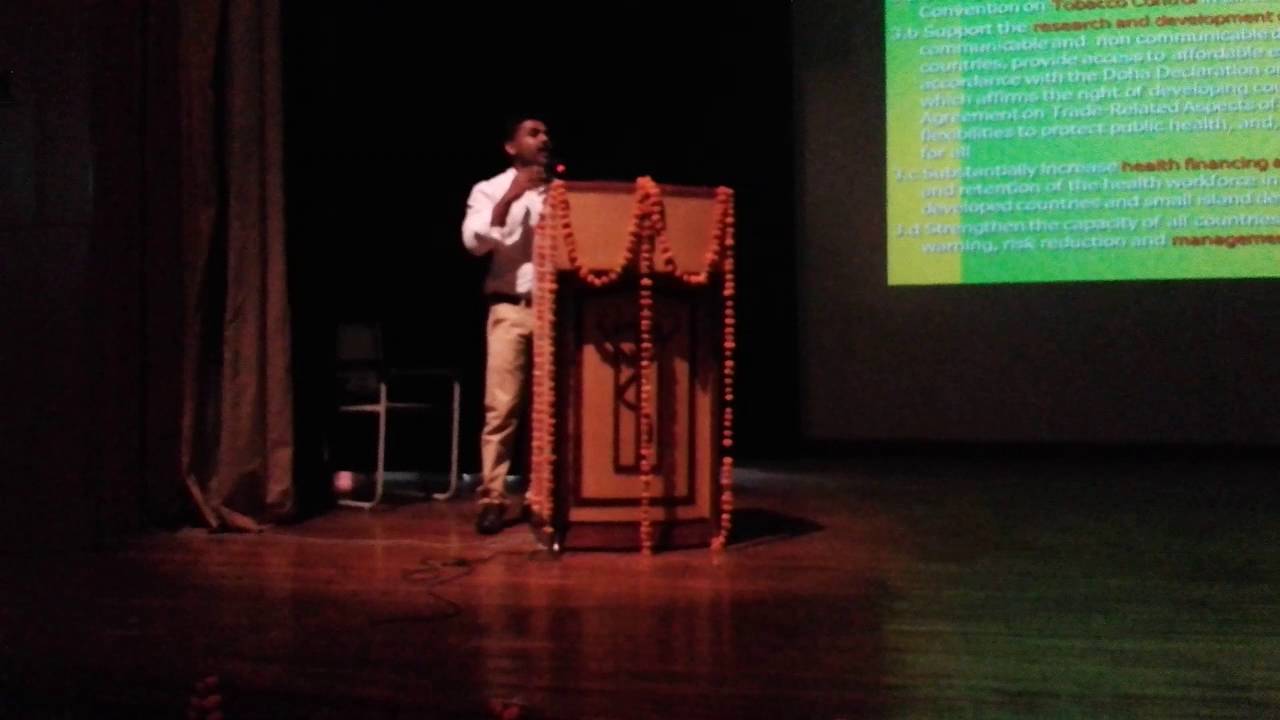 International Nurses Day 2016. Speech on theme by Dhikhil C D in SGPGIMS, Lucknow