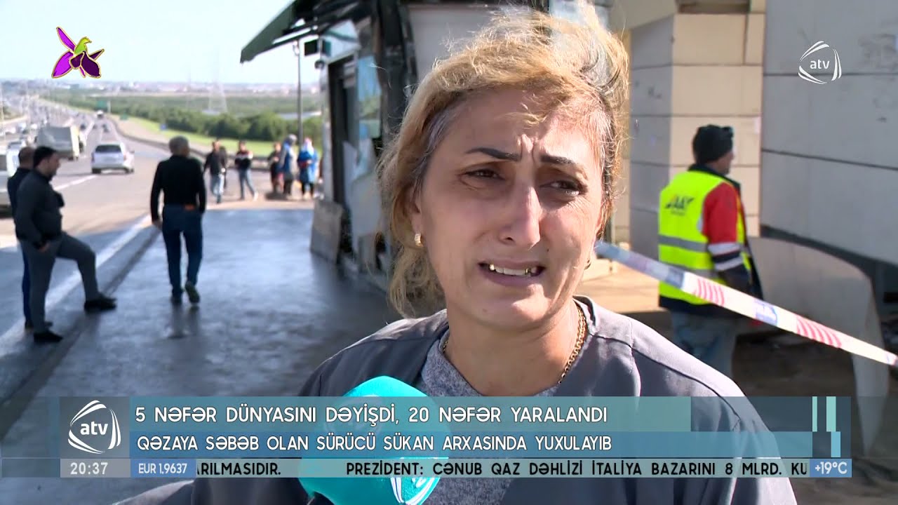 Qəzaya səbəb olan sürücü sükan arxasında yuxulayıb