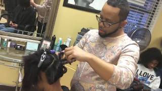 Silk Press On Relaxed Hair