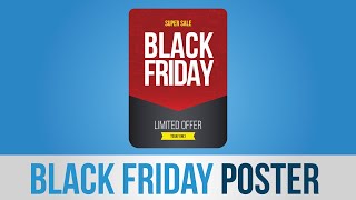 Black Friday Poster Created In Illustrator.