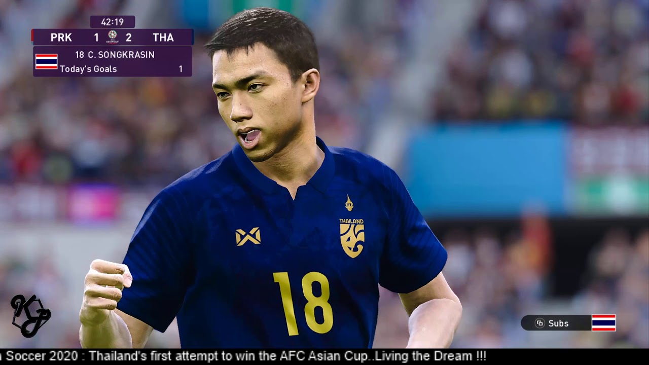 eFootball Pro Evolution Soccer 2020 : Thailand in AFC Asian Cup
