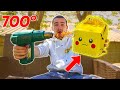 Happy meal vs pistolet  air chaud  700 degrs 