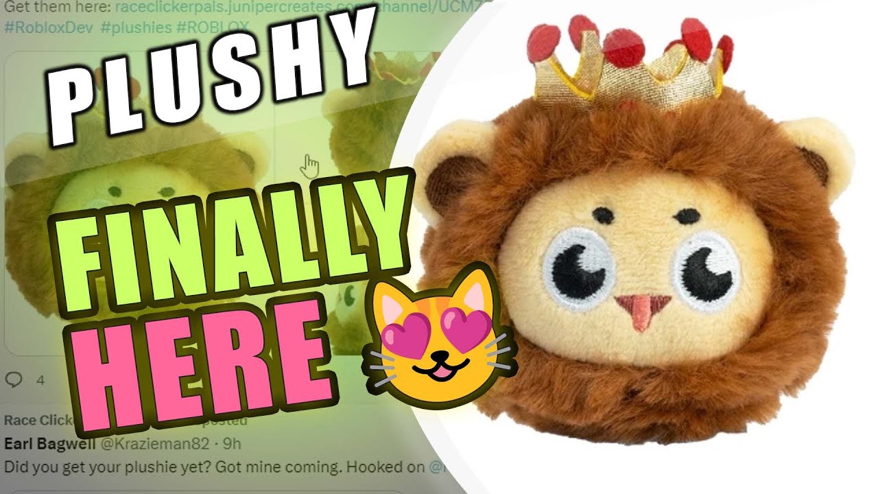 Race Clicker Royal Lion Plushy IS HERE 100% PET and HELICOPTER CAR 
