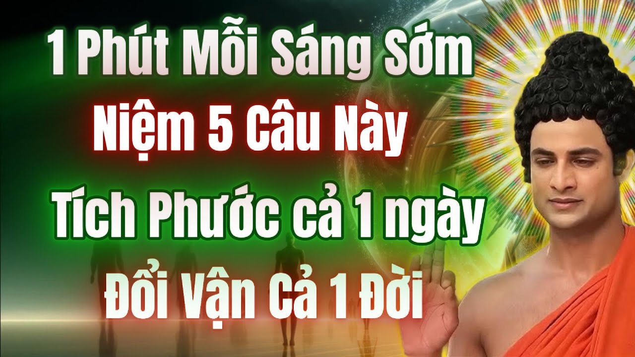 Trước 6h sáng niệm 5 câu này, Tích phước mỗi ngày, đổi vận 1 đời.