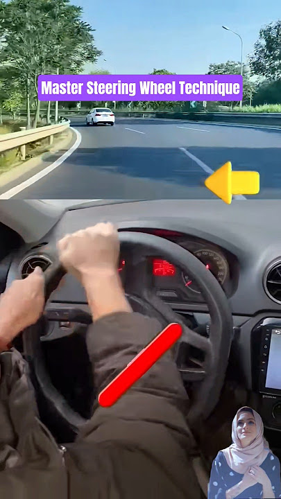 🌀 Steering Wheel Driving Tips 🚘 #car #driving #shorts