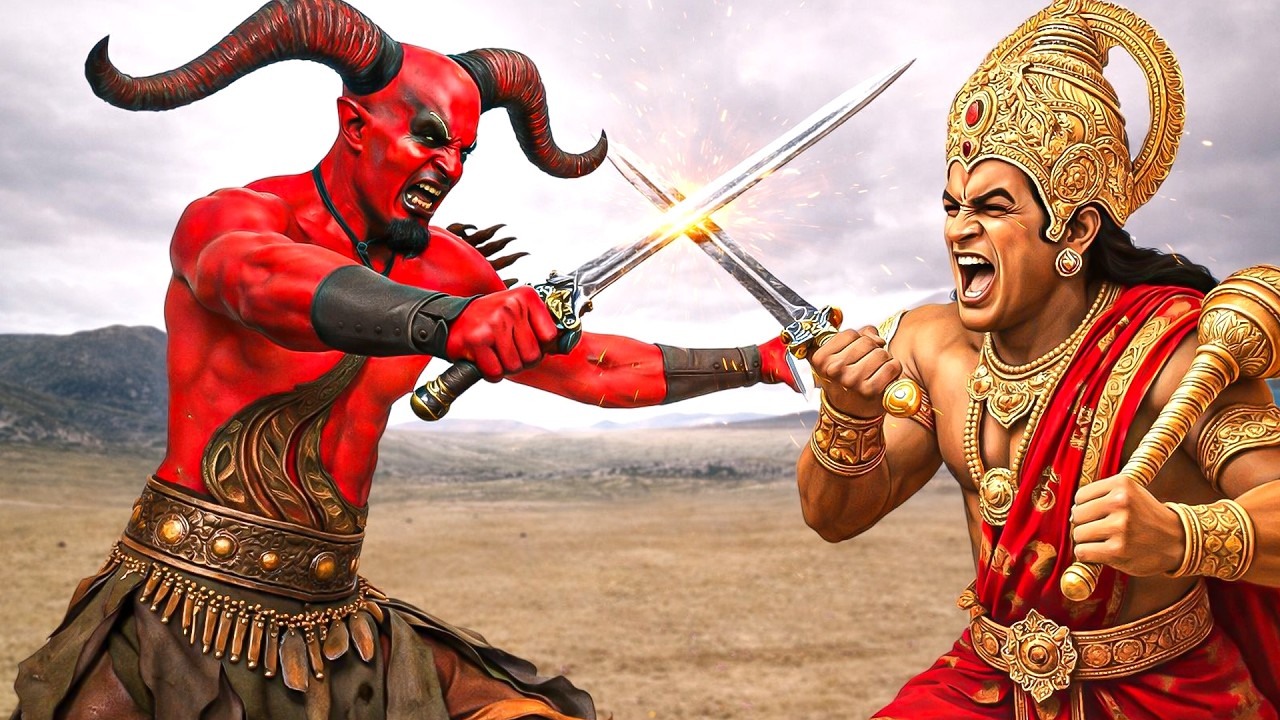 दो सींगों वाला असुर से किया महाबली हनुमान ने भयानक युद्ध   || संकटमोचन महाबली हनुमान ||