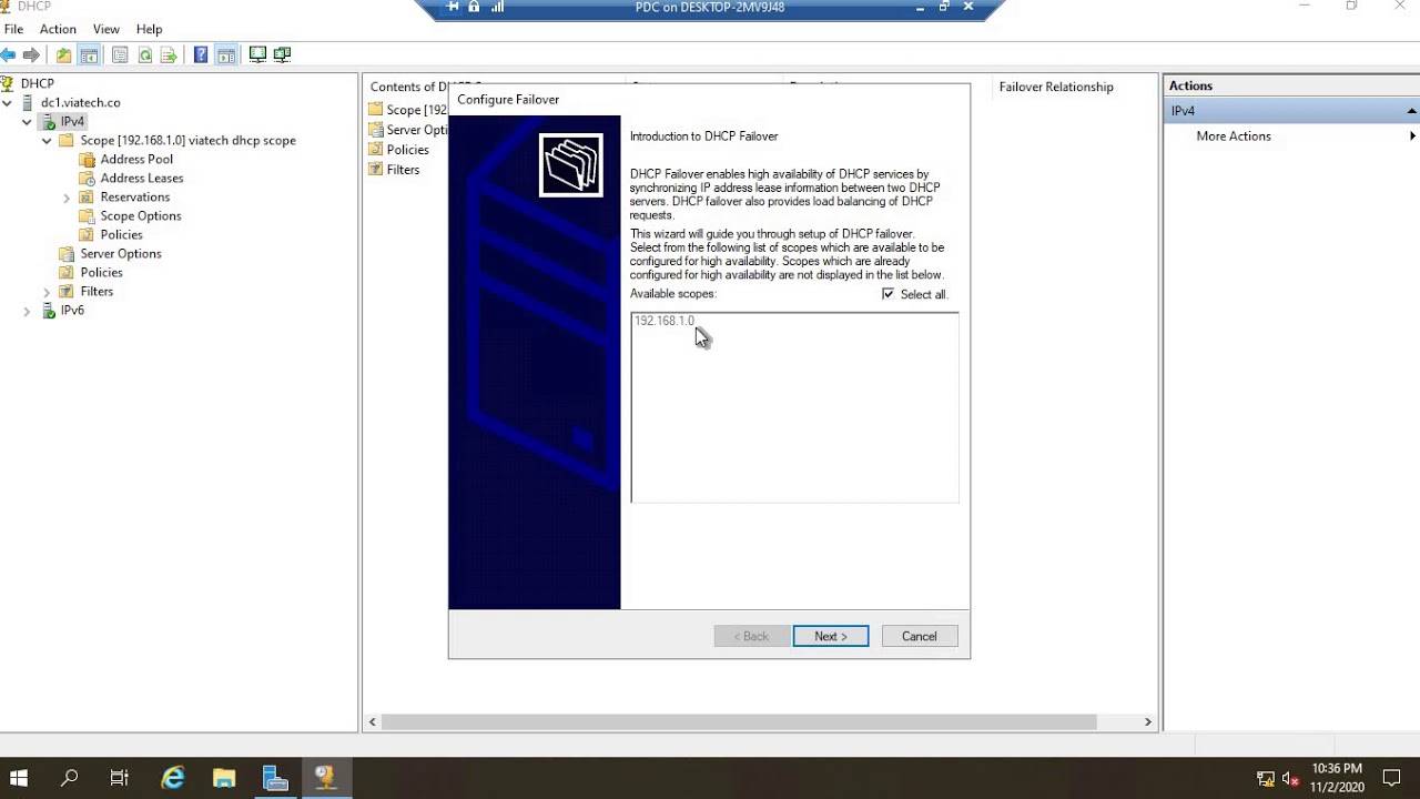 04-DHCP Failover Windows Server 2019