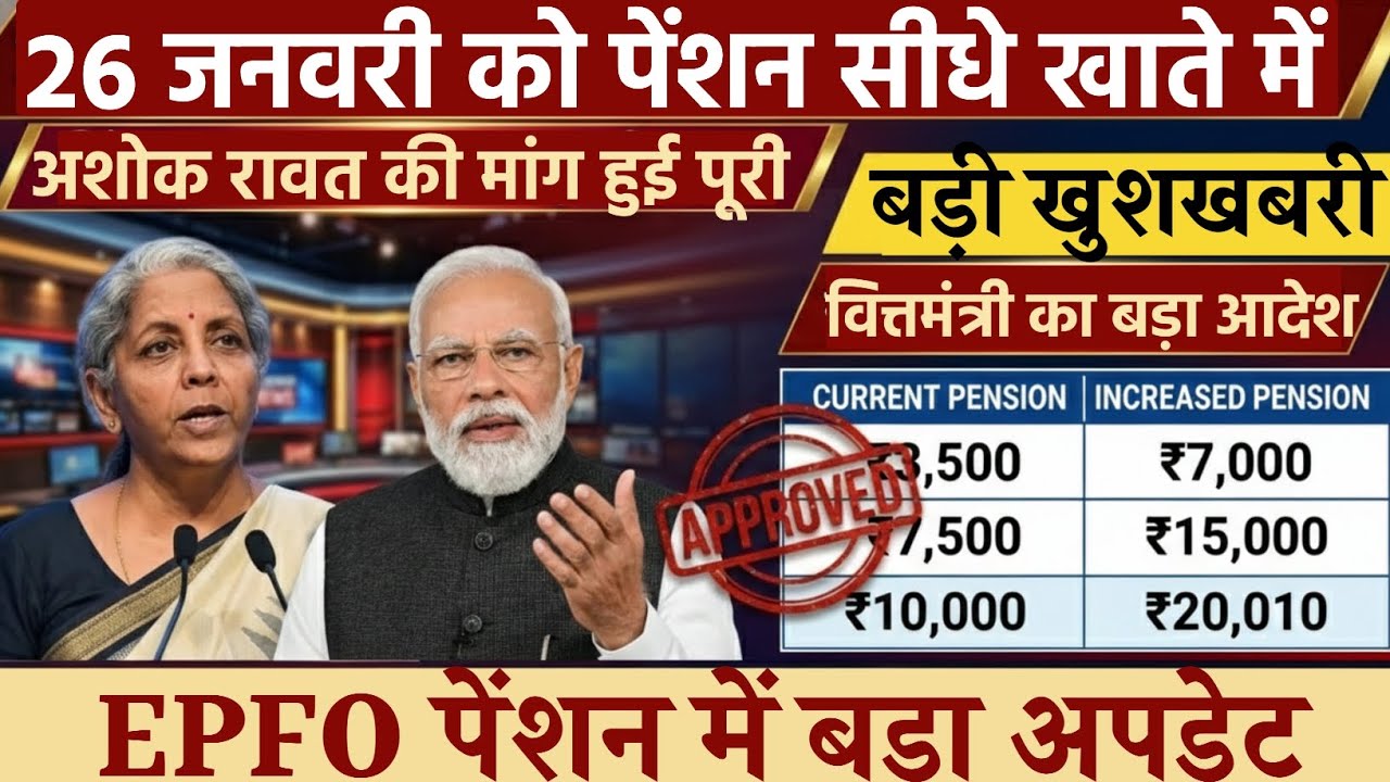 26/01/2026 Three Latest Updates | EPS Pension Update Today | EPS 95 Latest News | EPS 95 Scheme