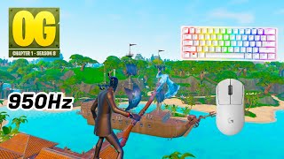 SteelSeries Apex Pro TKL ASMR 😴 Fortnite OG Solo Gameplay 🏆 Satisfying Keyboard Fortnite 360 FPS 4K