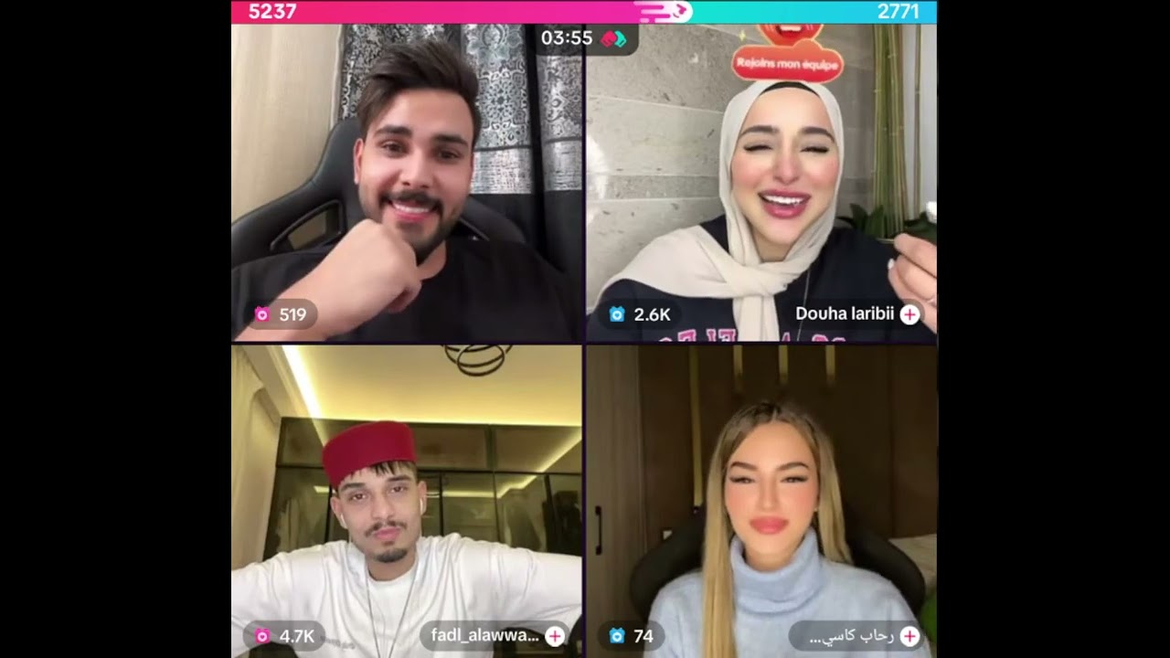 محمود المكسيكي كيست مع ضحى العريبي و فضل العوامي و رحاب بث 20\12