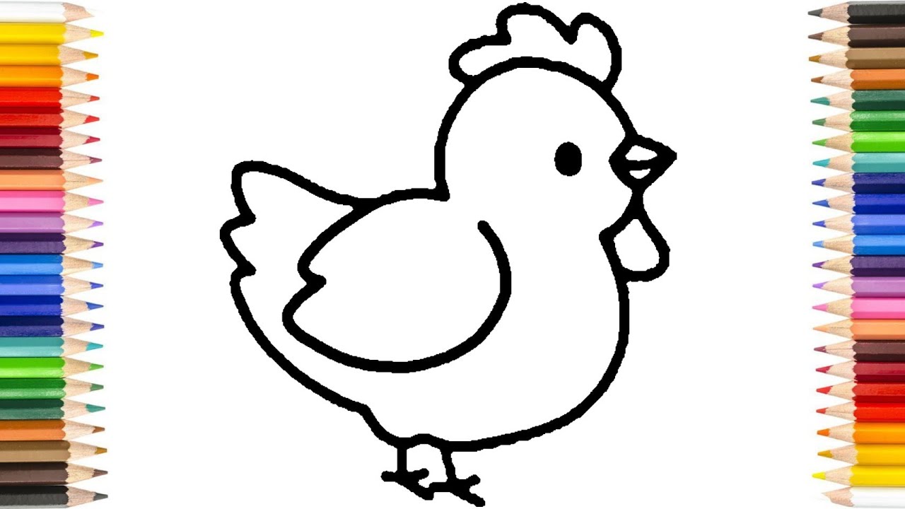  Foto zu 🐓🐔🦃How to draw A Hen🦃🐔🐓