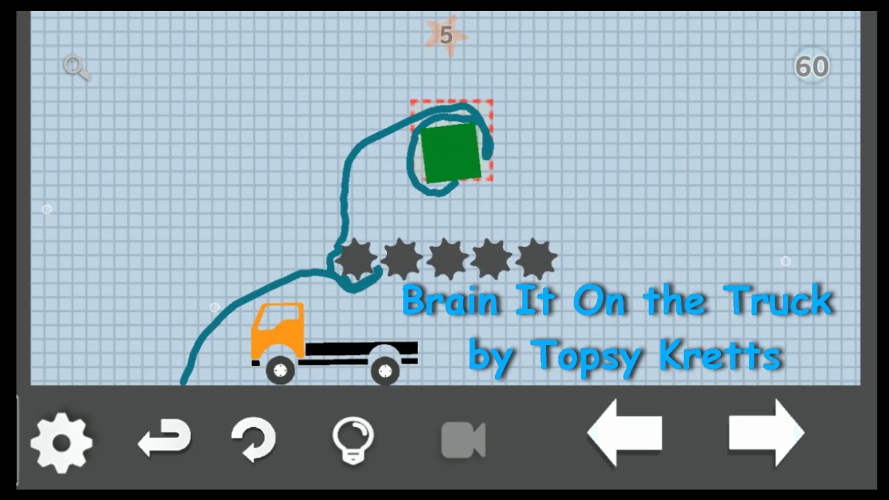 Brain It On the Truck level 60 water 5 stars