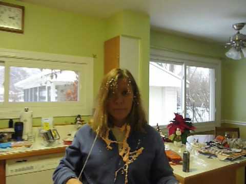 SPRAYING MY MOM WITH SILLY STRING, 2010