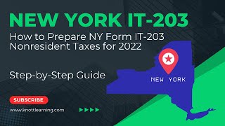 Now to file New York Form IT203 for a Nonresident