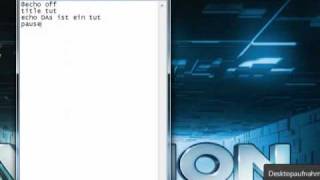 kleines bat Programm schreiben