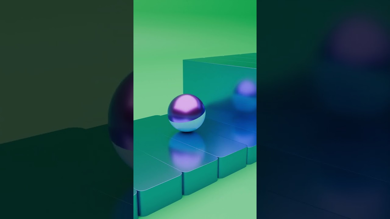 Ball Rolling on Platform | Seamless Loop Animation #loopanimation #3dloop #visualloop