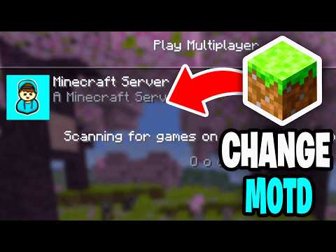 How To Change MOTD Minecraft Server! - Tutorial
