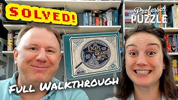 Escape the Grand Hotel by Professor Puzzle - full walkthrough + solution with Dr Gareth and Laura