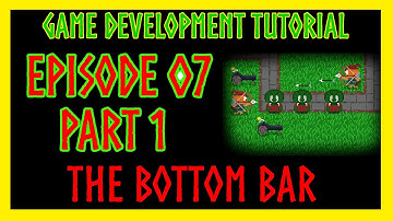Java Game Development TUTORIAL - Episode #07 - Bottom Bar PART 1/2