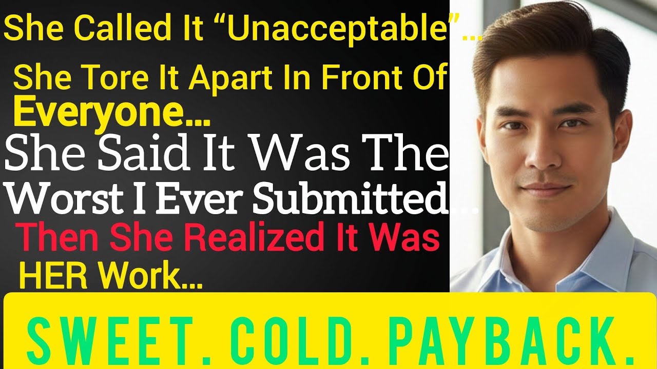 My Boss Tore Apart My Report Until She Realized It Was Hers#revengestory#emotionalstory @Storyxdaily