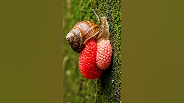 Cool night, mother Apple snail lays a lot of eggs #applesnail #lay #snail #snails #nature #insects