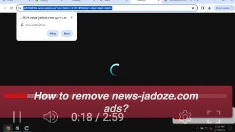 News-jadoze.com push notifications removal video.