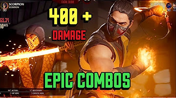 Mortal Kombat 1 ~ INSANE Scorpion COMBO’S 🔥 -  400+ DAMAGE [ MK1 Scorpion Tutorial ]