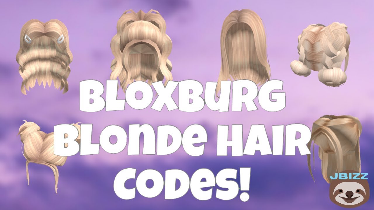 Aesthetic Bloxburg Blonde Hair Codes 2021 Roblox Bloxburg Bloxburg Blond Hair Bun Pony Braid Youtube