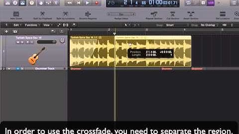 Assessment for week 2 Introduction To Music Production: Fade and Crossfade in Logic Pro X