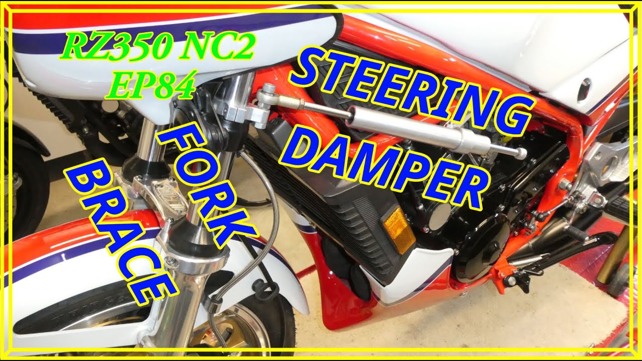 RZ350 NC2 Ep84 FORK BRACE & STEERING DAMPER INSTALL MUCH NEEDED YouTube