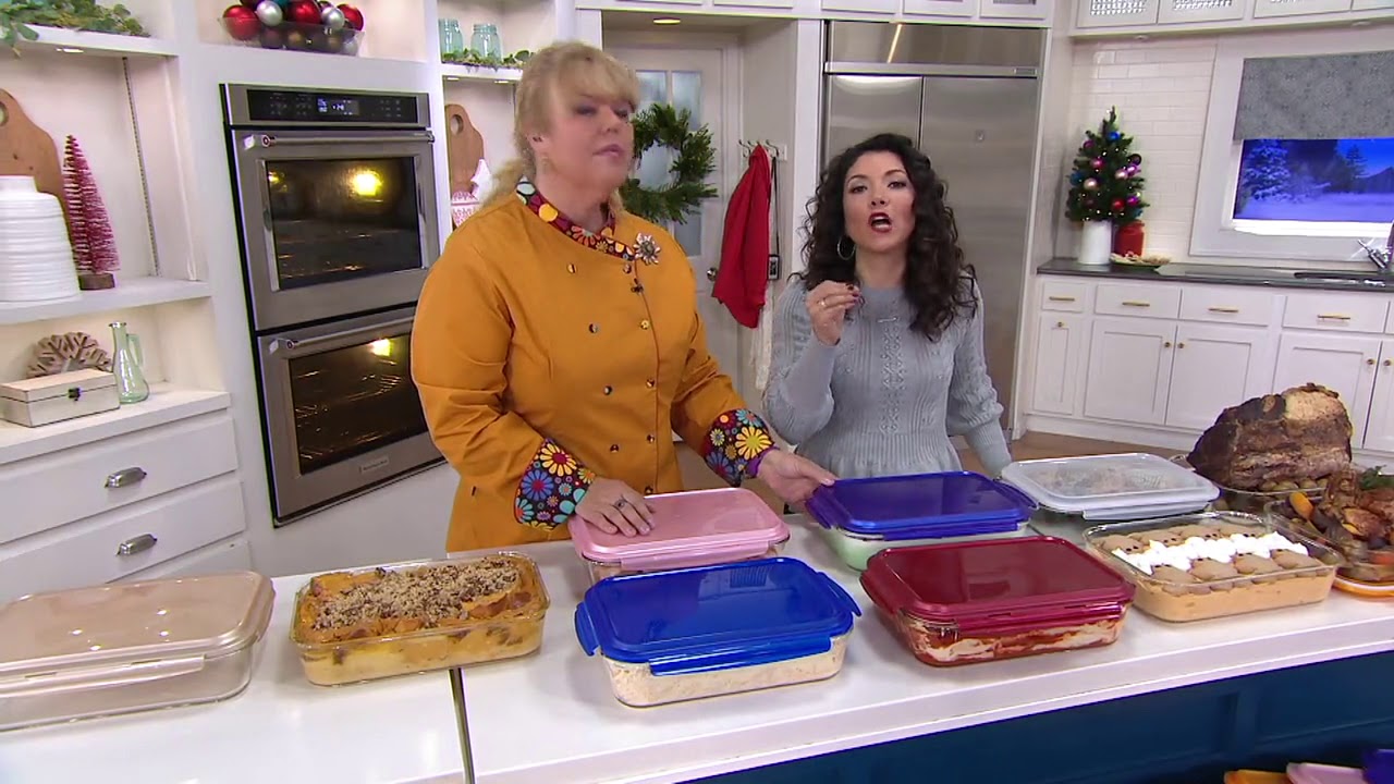 LocknLock 9" x 13" Glass Pan with Domed Locking Lid on QVC YouTube