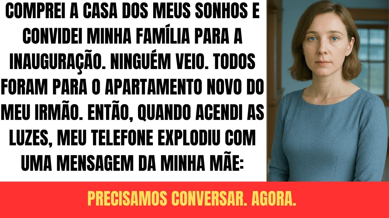 Comprei a casa dos sonhos e chamei minha família para a festa, mas ninguém…