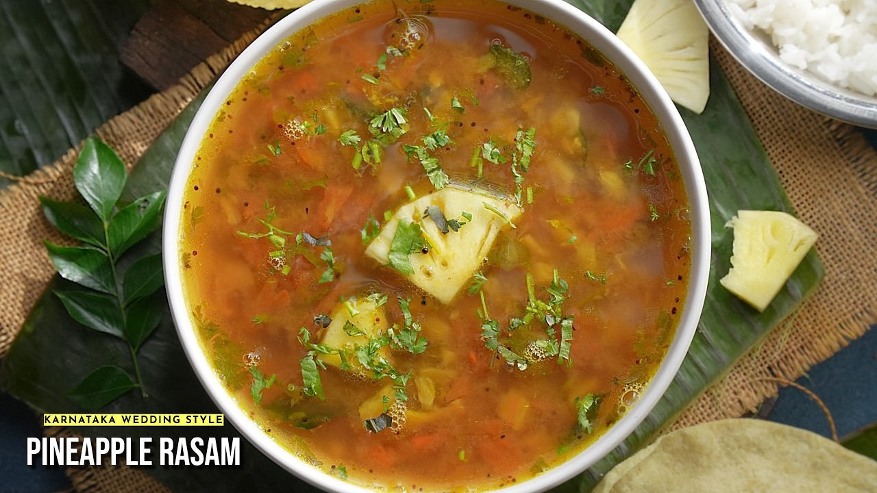 ఒకేసారి తీపి, పులుపు, కారంతో ఇంత టేస్టీ రసం తిన్నారా? | Sweet & Spicy Pineapple Rasam Recipe