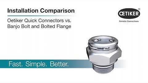 Quick Connector Competitive Advantage Video