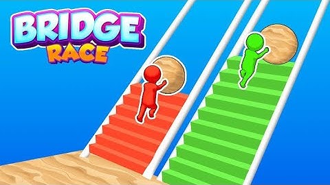 BRIDGE RACE GAMEPLAY WALKTHROUGH PART 2 - TUTORIAL BUILD A BRIDGE  (ANDROID/IOS)