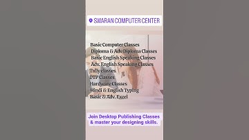 Desktop Publishing || DTP || Computer Courses || Swaran Computer Center