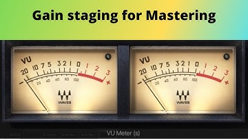 Gain Staging for Mastering Waves VU Meter