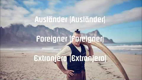 Rammstein - Ausländer (Lyrics German, English, Spanish)